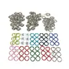 Al por mayor 9.5mm color hebilla de cinco garras hueca metal botón de presión para bebé botón de presión niños ropa de escalada botón de presión