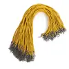 Collar de Cuerda Trenzada de Cuatro Hilos con Colgante de Piel PU Cuerda para Colgante Collar de Cuerda de Cuero Negro para Hombre Cuerda de Cuero