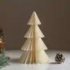Árbol de Navidad de Papel Transfronterizo Adornos de Oficina Adornos de Escritorio para el Hogar Árbol de Navidad Set de Decoración Navideña Navidad