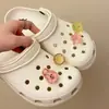 Calçados tipo tamanco de fruta simulada de alta transparência, acessórios DIY removíveis, charms de bolha de fruta gelada para calçados, decoração de superfície 3D para calçados