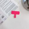 Goma transparente para cordón de teléfono móvil, parche para tarjeta, pieza fija con clip, adhesivo trasero, pieza colgante para puerto de carga de TPU, pieza de conexión