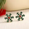 Brincos de Natal Europa e Estados Unidos moda quente alce árvore de Natal floco de neve diamante brincos personalizados tridimensional cartoon brincos