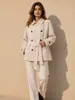 Abrigo de Lana Doble Cara Otoño/Invierno 2026 Talla Petite Abrigo Chaqueta de Lana de Doble Botonadura 100% Cachemir