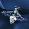 Broche de alta calidad, sentido de nicho, nuevo, europeo y americano, insecto, circón, ramillete femenino, animal de alta gama, combinable con todo, abrigo, traje, venta al por mayor