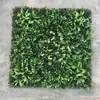Parede de plantas simulada 100*100, parede de plantas verdes tridimensional, decoração com flores e grama artificiais, fundo verde, parede popular da internet