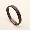 Pulsera Deportiva de Cuero Retro de Aleación con Hebilla Magnética para Hombre de Amazon Transfronterizo Pulsera DIY Pulsera de Moda