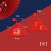 Bolsa Triangular de Animales del Zodiaco Doce para Hacer Tú Mismo Bolsa de la Suerte del Festival de Medio Otoño Pin Amuleto de Seguridad Bolsita para Colgar en el Cuello Hecha a Mano Bolsa Vacía