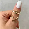Design de Nova Personalidade Transfronteiriço Criar Anel Mãos de Adão Abertura Anel Ajustável Anel Europeu e Americano Nicho Feminino
