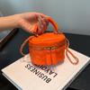 Bolso con Cadena para Llaves Estilo Nuevo Primavera y Verano 2025 Moda Mini Portátil para Labial Bolso Cruzado con Cadena Texturizada
