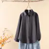 Camisa Gruesa Cepillada Otoño e Invierno 2025 Casual Versátil Manga Larga Capa Superior Chaqueta Holgada Versátil Retro Moderno