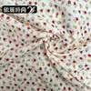 Tela Bordada Estampada con Estilo Pastoral Texturizado, Patrones Florales Pequeños Frescos, Tela para Ropa de Verano para Mujeres y Niños, Disponible en Grandes Cantidades