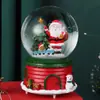 Casa de Biscoito de Natal Criativa Ornamento de Bola de Cristal Brilhante Papai Noel Bola de Vidro Decoração de Mesa Artesanato em Resina