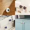 Estilo Europeo Lujo Ligero Manija de Agujero Único Manija de Puerta de Armario Cajón Gabinete Zapatero Muebles Infantiles Manija de Cerámica de Calabaza