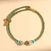 Pulsera Nudo Flor de Durazno Tejida a Mano Cuerda de Mano Lirio del Valle DIY Benmingnian Se Pueden Ensartar Cuentas Rojo Semi-terminado Hombres y Mujeres