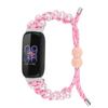 Para fitbit inspire3 Pérola guarda-chuva corda pulseira de relógio trançado guarda-chuva de nylon corda pulseira de relógio