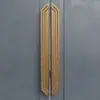 Nueva Manija de Puerta de Madera Maciza y Vidrio de Cobre Antiguo Estilo Chino para Hotel Comercial, Salón de Banquetes, Sala de Conferencias, Cuarto de Almacenamiento, en Stock