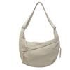 Bolsa de Pano da Moda, Roupa de Trabalho Leve, Bolsa de Ombro de Grande Capacidade para Estudantes, Bolsa Dumpling Transversal de Tecido de Nylon Impermeável