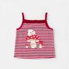 Lindo Top de Tirantes Estampado para Bebé Verano 2025 5219 Nuevo Conjunto de Dos Piezas de Leggings Florales para Niña