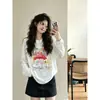 Talla Extra Verano Nueva Elegante Blusa Estampada de Hombros Descubiertos para Mujer Camiseta Versátil a la Moda