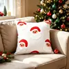 Capa de Almofada de Natal Bordado Falso Decoração de Festival Almofada para Sala de Estar Sofá Apoio de Janela de Canto Personalização