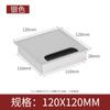 Caja Pasacables de Escritorio de Aleación de Aluminio Cubierta Decorativa de Escritorio Caja Pasacables para Escritorio de Computadora Cubierta para Orificio de Escritorio Cubierta Cuadrada con Cepillo
