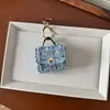 Colgante de Bolsita Pequeña de Cuero Hecha a Mano Transfronterizo, Cartera Premium, Colgante de PU Premium, Llavero, Bolsa, Bolsa Decorativa para Auriculares