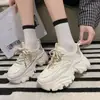 Zapatos de Papá para Mujer 2025 Otoño e Invierno Nuevos Zapatos de Plataforma, Modernos y Cómodos Suelas Gruesas con Mayor Altura, Cómodos y Casuales Zapatos Blancos