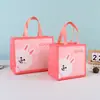 Bolsas de Tote No Tejidas al por Mayor, Engrosadas y Resistentes al Desgaste, Bolsas de Empaque Tridimensionales, Bolsas de Tote para Empacar Equipaje de Dormitorio Estudiantil, En Stock
