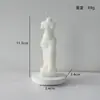 Escultura de Venus Estilo Nórdico Vela con Forma de Columna Romana Vela de Aromaterapia Adorno de Estatua Retro Europeo Vela