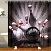 Cortina de ducha de tela para baño con pájaros y flores, decoración de grullas y viento estilo japonés, a prueba de humedad y protege la privacidad