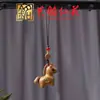 Llavero Colgante de Caballo del Zodiaco de Madera Artesanal Diseño Creativo DIY Colgante para Teléfono de Caballo