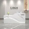 Mostrador de bar nuevo estilo caja registradora simple moderno recepción mostrador de recepción ropa té de leche tienda de conveniencia gabinete de caja registradora mostrador de bar pequeño