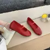 Zapatos Mary Jane de Correa Única Estilo Ballet con Tacón Oculto Estilo Francés para Mujer, Novedad Versátil Boca Baja Suela Suave Planos para Principios de Primavera 2026