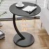 Mesa de Café Redonda Pequeña Creativa Personalizada Nórdica de Lujo Ligero para Sala de Estar de Hogar Apartamento Pequeño Mesa Auxiliar Redonda de Té para Ocio