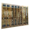 Vitrina para vinos ligera de lujo de acero inoxidable con temperatura constante, expositor de vinos, fondo de sala de estar, almacenamiento de pared, vitrina decorativa de metal sencilla