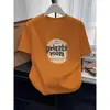 Camiseta de manga corta de algodón puro gris oscuro con hombros rectos para mujer, tendencia ins, versátil, elegante, top que reduce la edad, estiliza el temperamento, Verano 2026