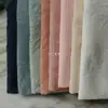 Al por mayor Bordado en relieve Patrón oscuro Color sólido Jacquard Algodón Puro Tela Vestido Hanfu Tela para Ropa DIY