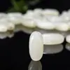 Joias DIY Material Externo Jade Hetian Sintético Contas Cilíndricas Contas Soltas Acessórios Jade Branco Sintético Jade Verde-Branco Contas Irregulares Acessórios para Joias
