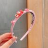 Artefacto para el cabello suelto de bebé para mujer, diadema para niños, horquilla de celebridad de Internet, tocado, diadema para niña con dientes antideslizantes, banda para el cabello de niña