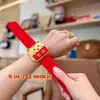 Muñeco de Peluche de Año Nuevo Anillo de Presión Lindo Pequeño Dios de la Riqueza Caballo de la Suerte Bolsa de la Suerte Anillo de Mano de la Suerte Pequeño Regalo Festivo