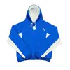 Marca de moda de estilo americano Me Parche Bordado Polar Calle Alta Holgada Otoño e Invierno Unisex Casual Manga Murciélago Sudadera con Capucha Invierno