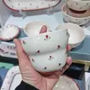 Cerámica de Mesa de Flor de Alto Valor Xiaoyu Tazón de Cerámica para el Hogar Tazón para Sopa Plato para Pescado Regalo de Boda Inauguración de Casa Vajilla de Cerámica Festiva