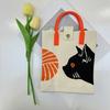 2024 Nuevo Bolso para Teléfono Móvil de Punto de Dibujos Animados Dopamina para Mujer Estilo Coreano Combinable Bolso de Hombro Bolso Cruzado Bolso de Mano de Punto