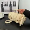 Bolso de Hombro Cruzado Boston Casual de Color Sólido Estilo Retro de Moda Tendencia 2026 Mariposa Gran Capacidad para Viajar