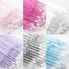 Palillo Limpiador de Cristal para Extensiones de Pestañas, Palillo Limpiador de Pestañas Postizas, Bastoncillo de Algodón para Eliminación Rápida de Pestañas Postizas, Palillo Limpiador de Pestañas de Cristal