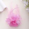 Corsage direto da fábrica headdress de fio de seda com pena azul acessórios de dança pretos flor da noiva penas de performance de flores