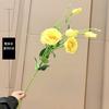 Lisianthus Flor Seca Simulada al por Mayor Flores de Seda Estilo Europeo de Mano Comercio Exterior Boda Sala de Estar Decoración del Hogar Flores Artificiales