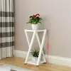 Suporte de Flores de Ferro para Varanda, Suporte de Flores Combinado de Dois Níveis para Piso Interno para Plantas Verdes, Suculentas e Plantas de Entrada