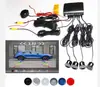 Radar de ré universal para carro Display LED Buzzer crescente Radar de 4 sondas Radar visual