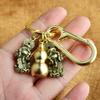 Brass Zodiac cabaça oca um par de cobre dinheiro valente chaveiro pendente joias Yiwu pequenos fabricantes de commodities atacado